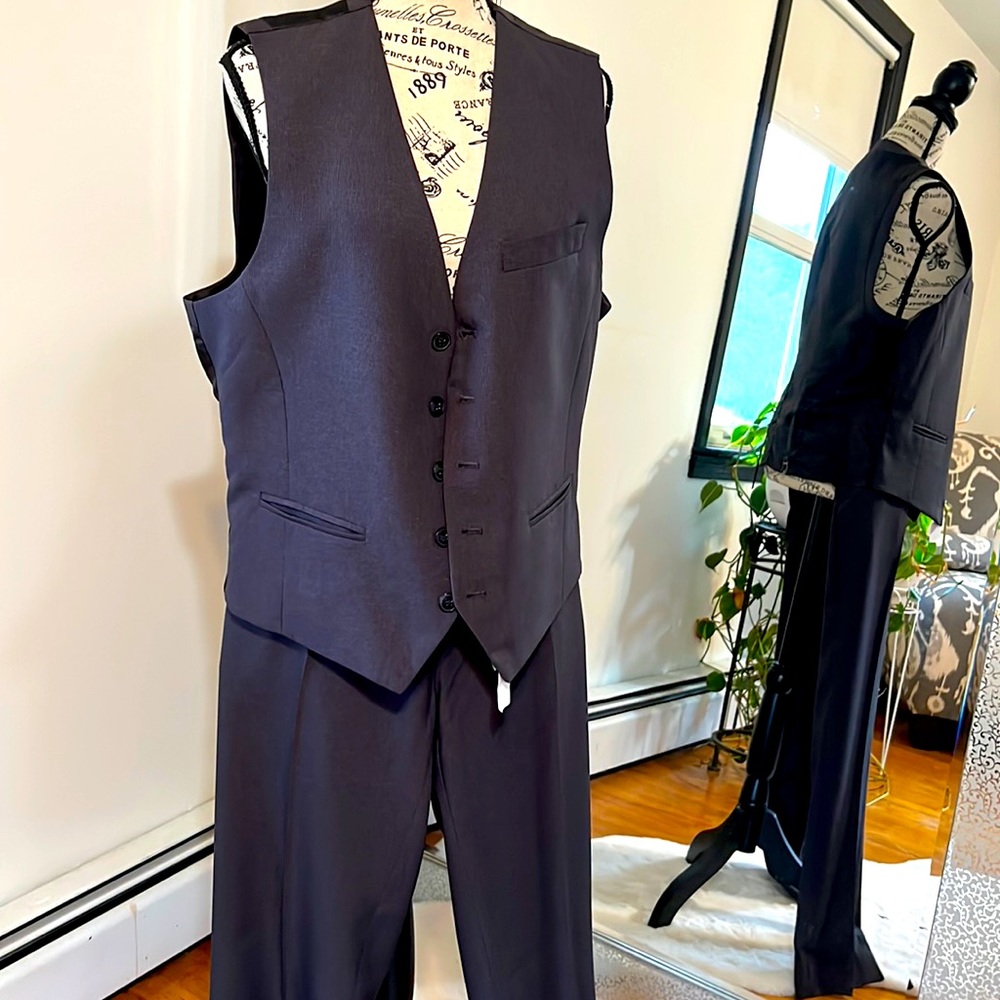 2 piece Mens dress slack & matching vest